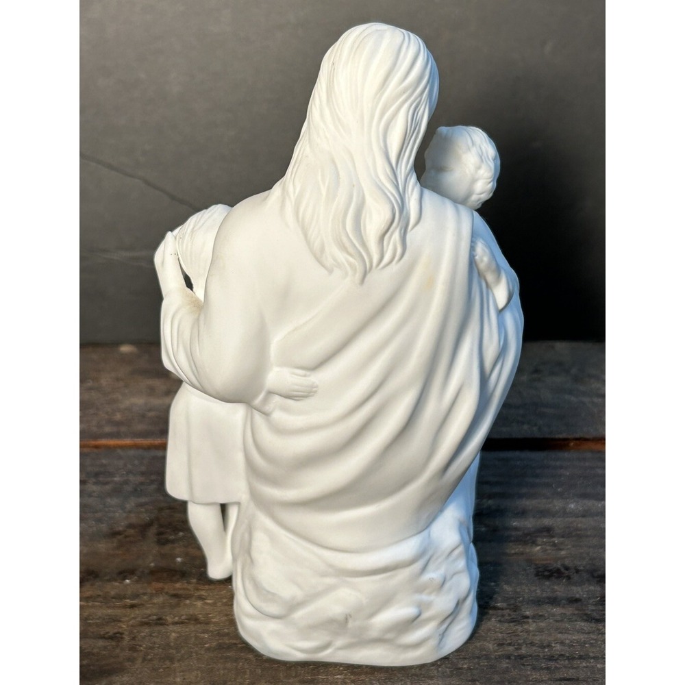 Lenox Childrens Blessing Jesus Figurine Fine Bone China 1989 Vintage White Cream - Picture 3 of 8